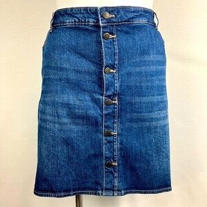 Old Nave Button Down Denim Skirt